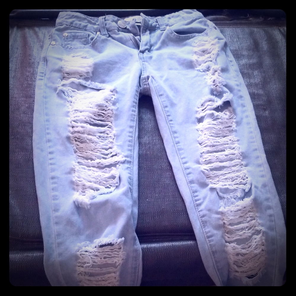 Jeans and shirt shirt size small